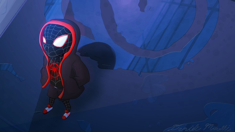 spiderman into the spider verse, hd, superheroes, 4k, artwork, artist, digital art, behance
