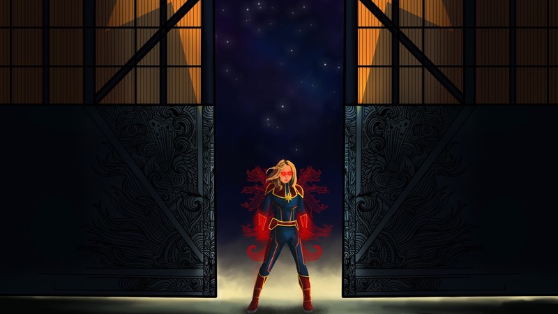 captain marvel, digital art, superheroes, hd, artwork, artist