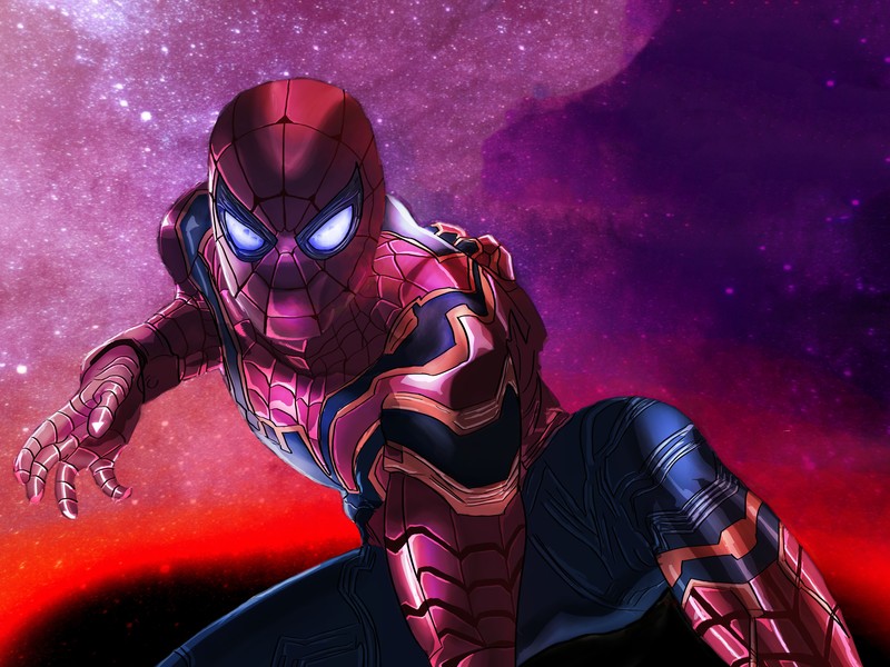 spiderman, hd, 4k, 5k, superheroes, artwork, digital art, avengers infinity war