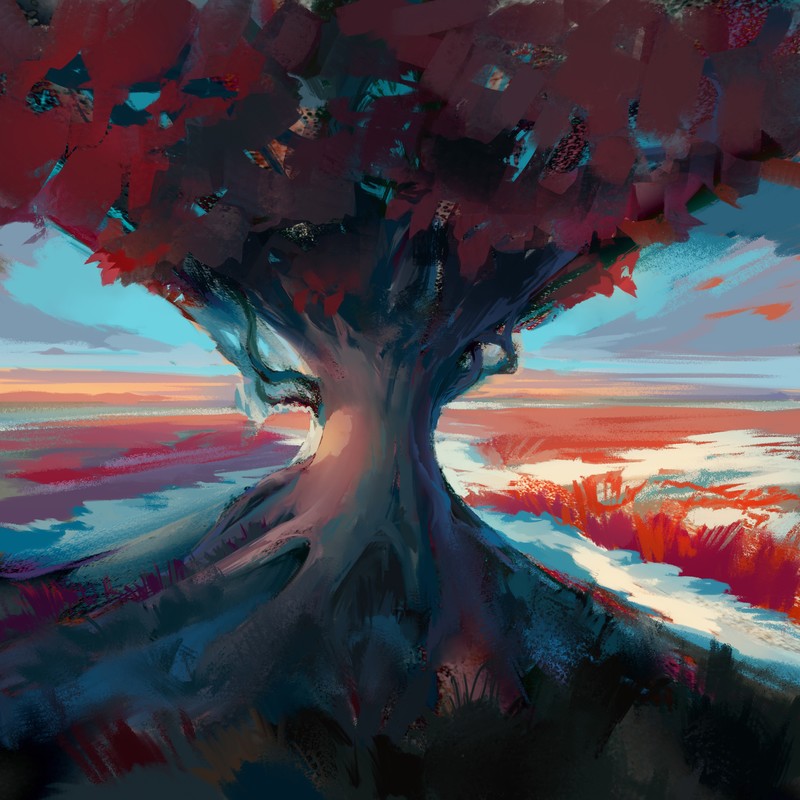 tree, digital art, artist, artwork, hd, 4k, deviantart