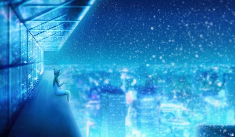 snow, landscape, artist, artwork, digital art, hd, 4k, deviantart
