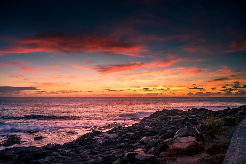 beach, evening, nature, hd, photography