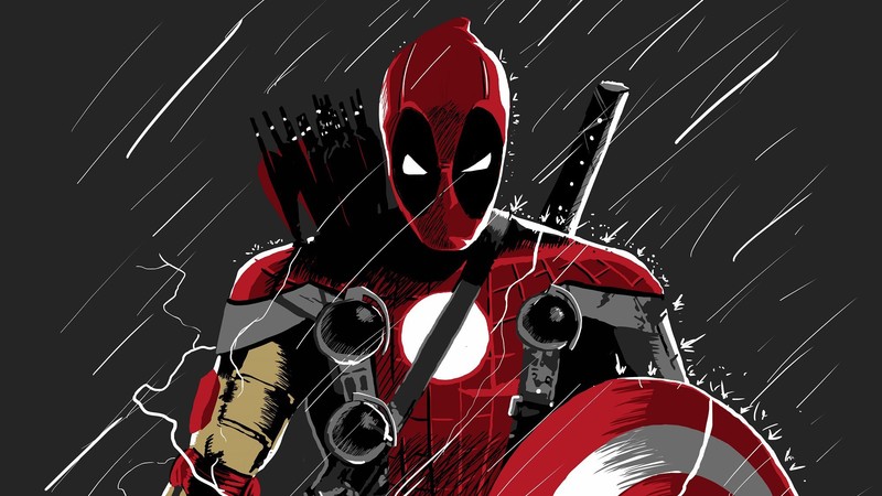deadpool, hd, superheroes, artwork, digital art, behance