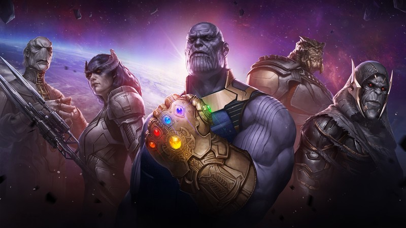 marvel future fight, games, hd, supervillain, deviantart, thanos
