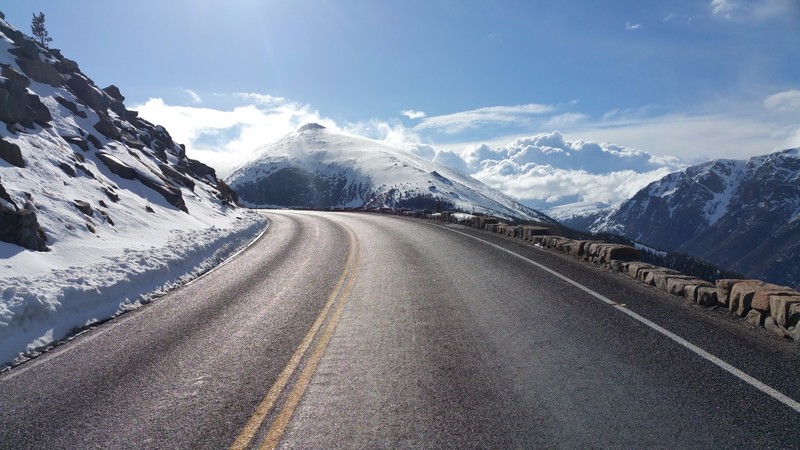 mountains, road, nature, hd, winter, snow