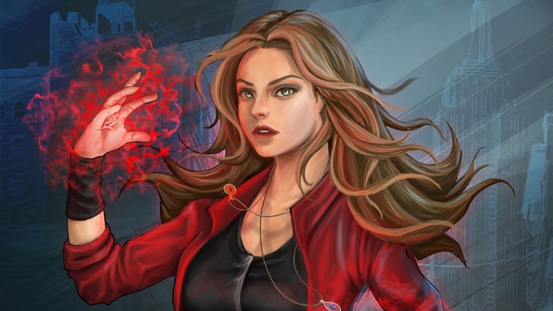 scarlet witch, superheroes, hd, artwork, artist, digital art