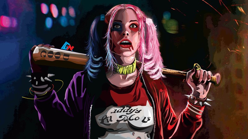 harley quinn, artwork, hd, superheroes, 4k, behance