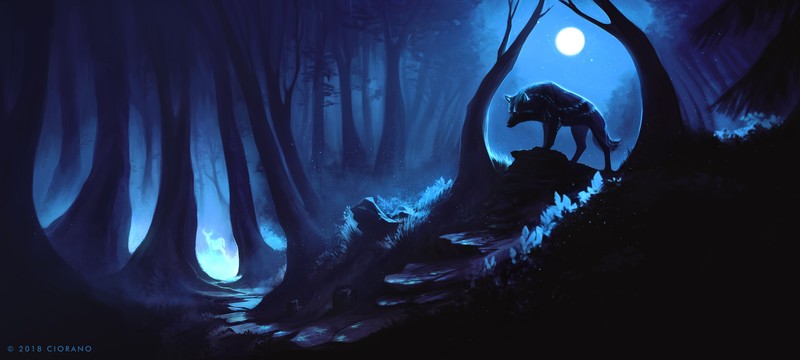 wolf, digital art, artist, artwork, hd, 4k, deviantart