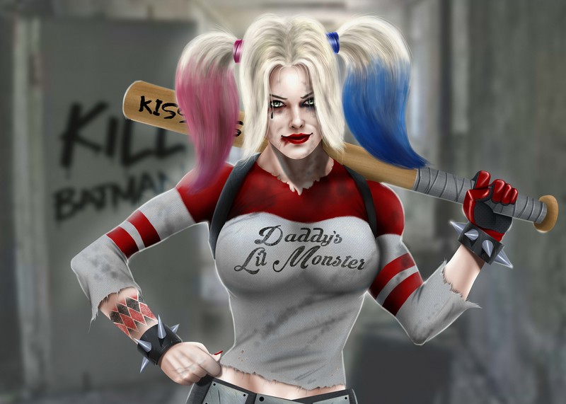 harley quinn, 10k, superheroes, artwork, artist, digital art, hd, 4k, 5k, 8k