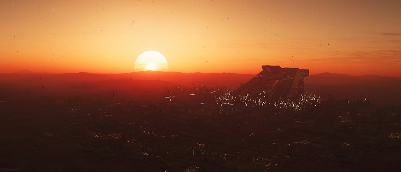 star citizen, games, pc games, hd, 4k, sunset