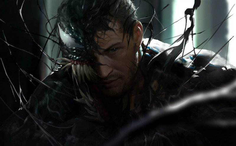 venom movie, venom, hd, 4k, 5k, artwork, supervillain, digital art, artwork, art