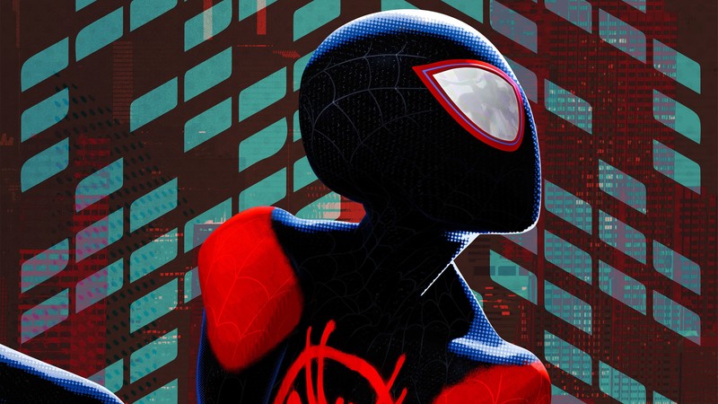 spiderman into the spider verse, 2018 movies, movies, 4k, spiderman, animated movies, hd, artwork, artist, digital art, behance