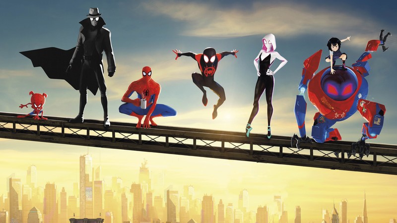 spiderman into the spider verse, 2018 movies, movies, animated movies, hd, poster, spiderman, gwen stacy, 4k, 5k
