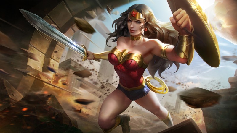 wonder woman, hd, 4k, 5k, artwork, digital art, superheroes