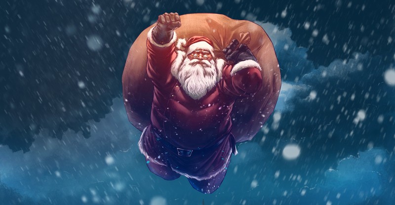 santa claus, christmas, celebrations, digital art, hd, 4k