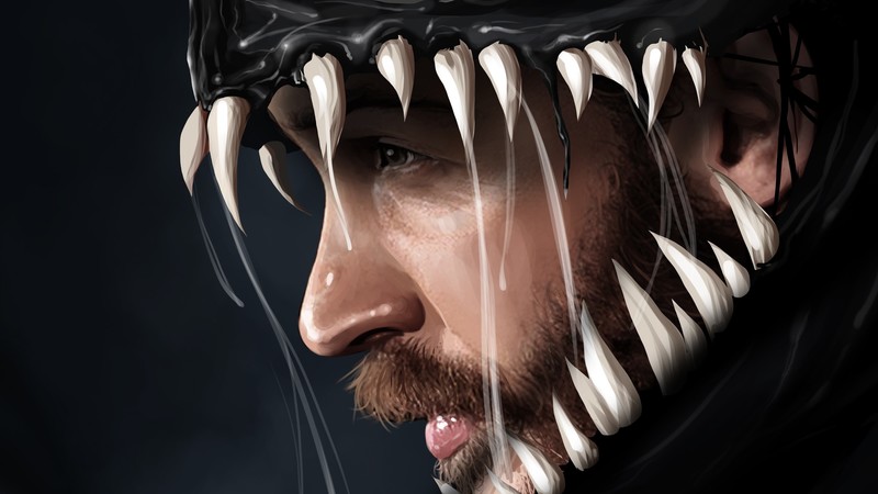 venom, hd, supervillain, digital art, artwork, art, behance