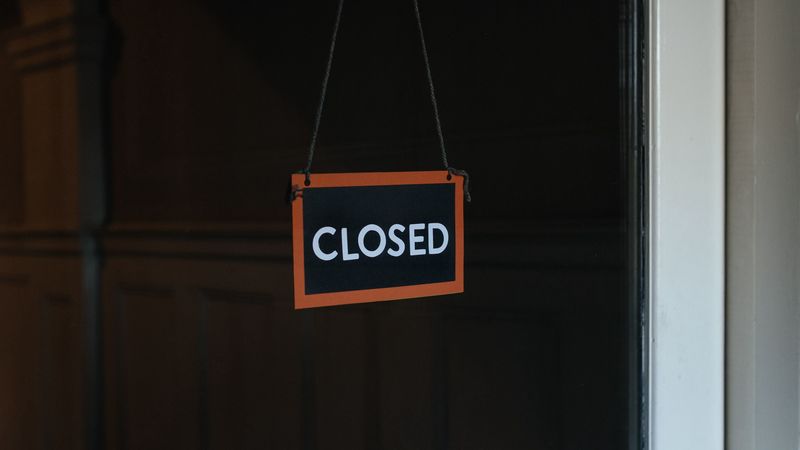 closed, sign, inscription, nameplate, 4k