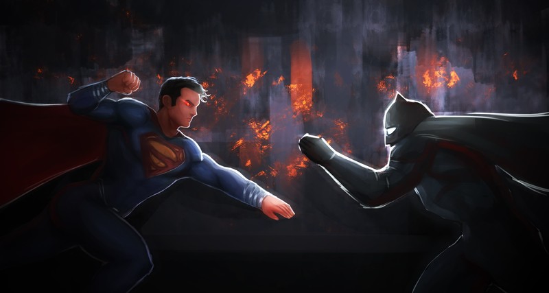 superman, batman, 5k, hd, artwork, superheroes, digital art, deviantart