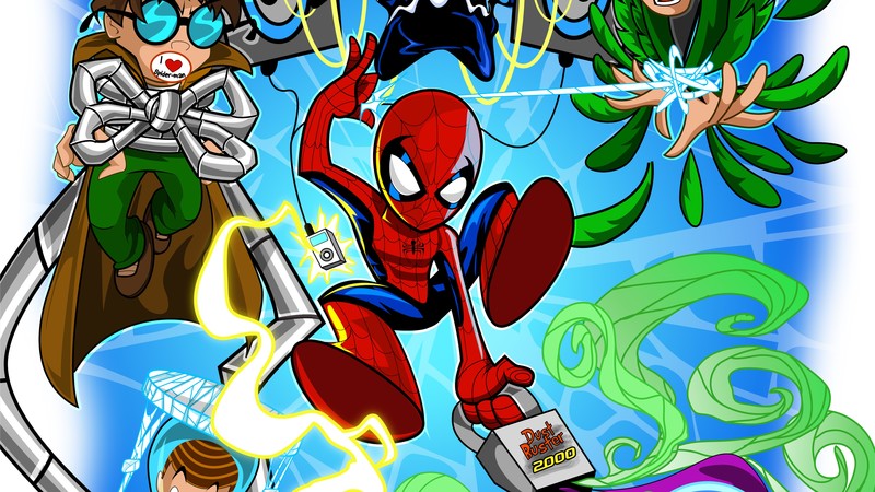 spiderman, superheroes, illustration, digital art, hd, 4k, behance