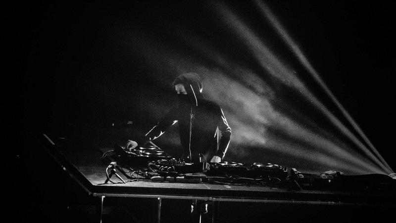 alan walker, music, dj, hd, monochrome, black and white, 4k