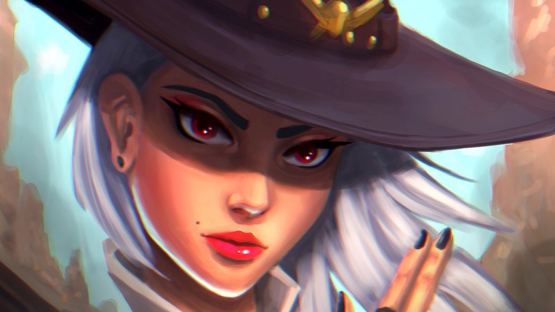 ashe overwatch, overwatch, games, hd, artstation