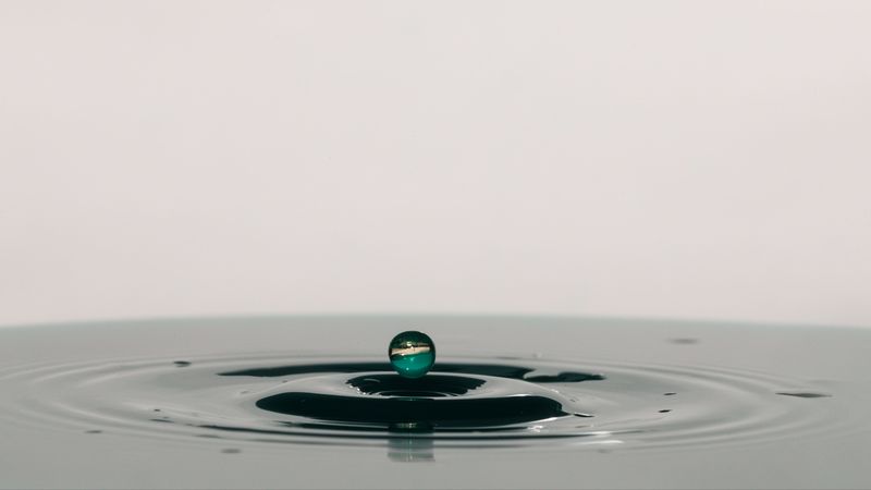 drop, water, macro, splash, liquid, 4k