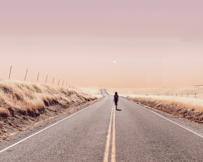 girls, photography, desert, road, hd