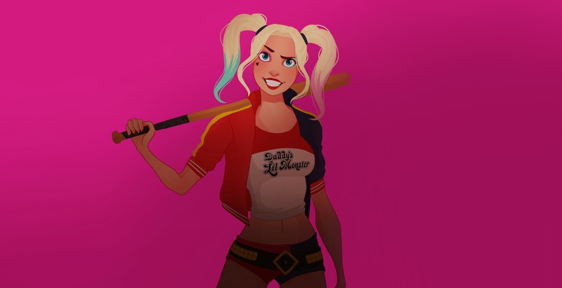 harley quinn, artwork, hd, superheroes, digital art