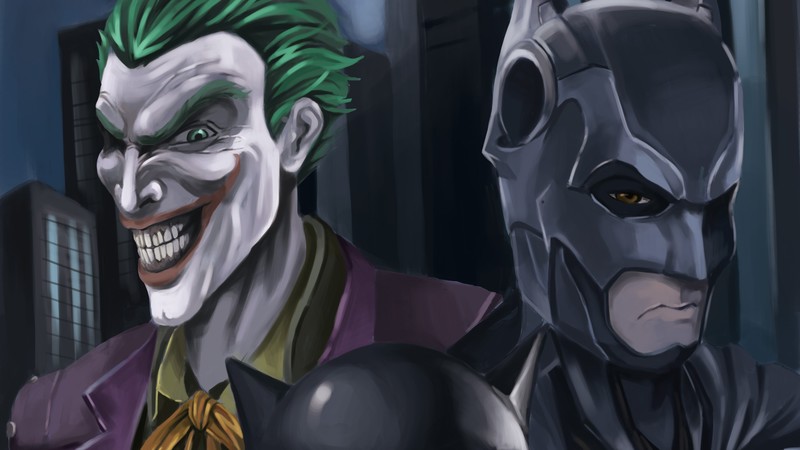 batman, joker, superheroes, artwork, hd, digital art