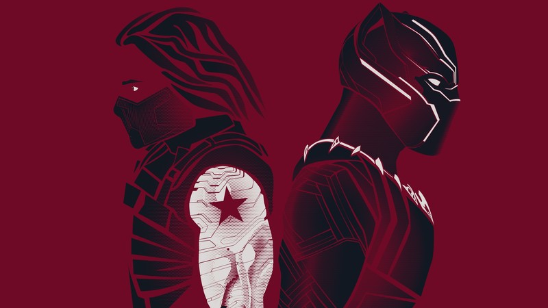 winter solider, black panther, hd, superheroes, behance