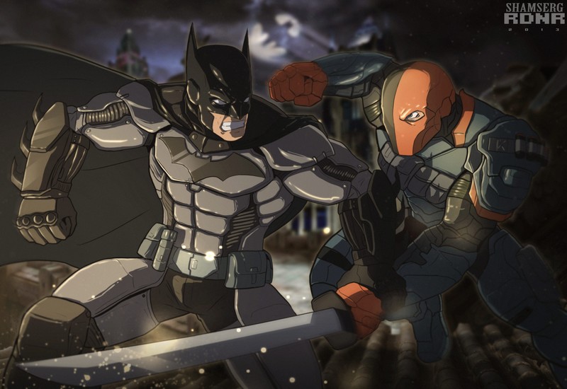 batman, deathstroke, hd, deviantart, supervillain, superheroes, artwork