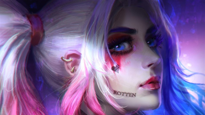 harley quinn, artist, digital art, hd, supervillain, superheroes, artstation, artwork