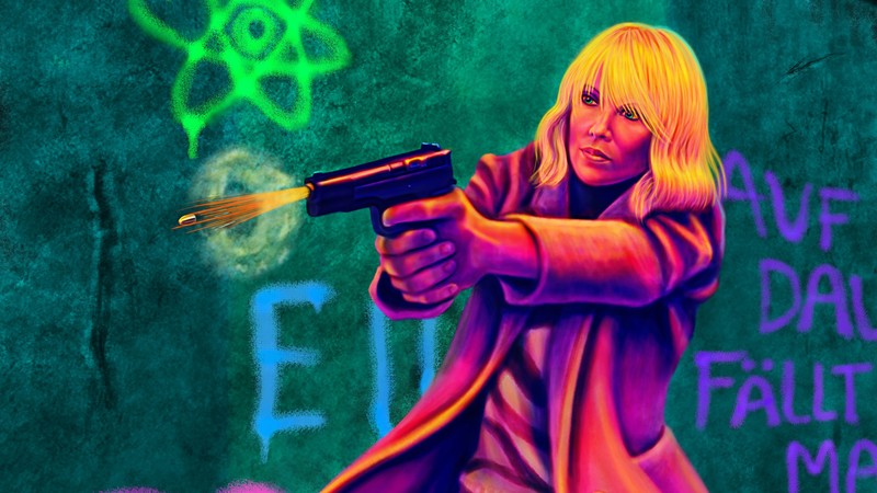 atomic blonde, movies, hd, 4k, artwork, art, digital art, 5k, deviantart