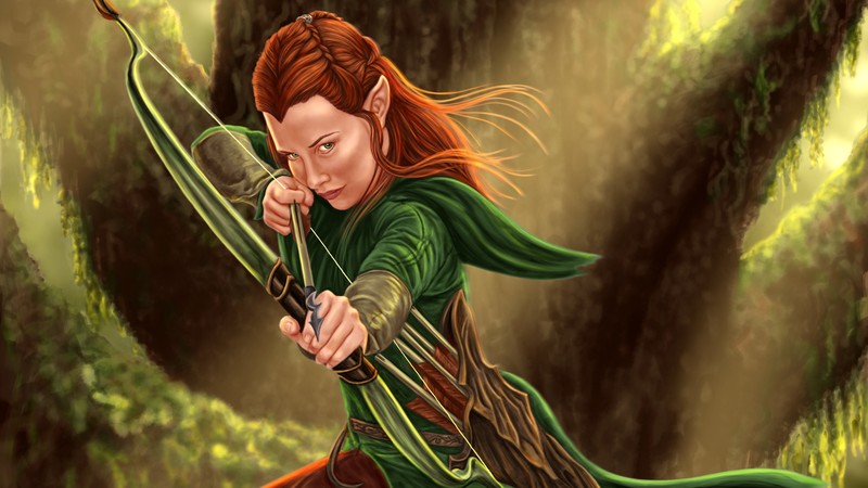 tauriel, hobbit, artist, artwork, digital art, hd, 4k, deviantart