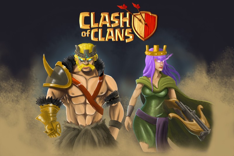 clash of clans, games, hd, 4k, artwork