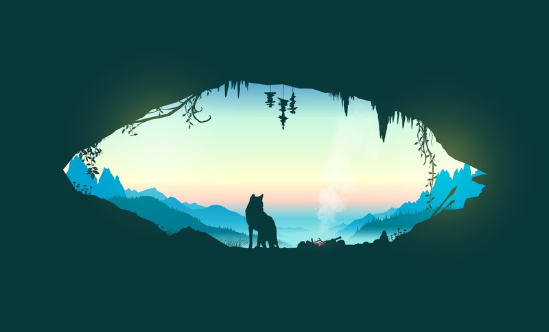 wolf, minimalism, minimalist, artist, artwork, digital art, hd, dribbble