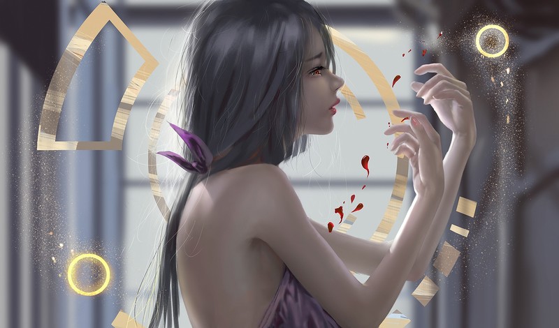 anime girl, anime, artist, artwork, digital art, hd, fantasy girls