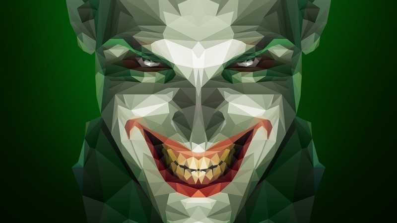 joker, hd, artwork, superheroes, digital art, low poly