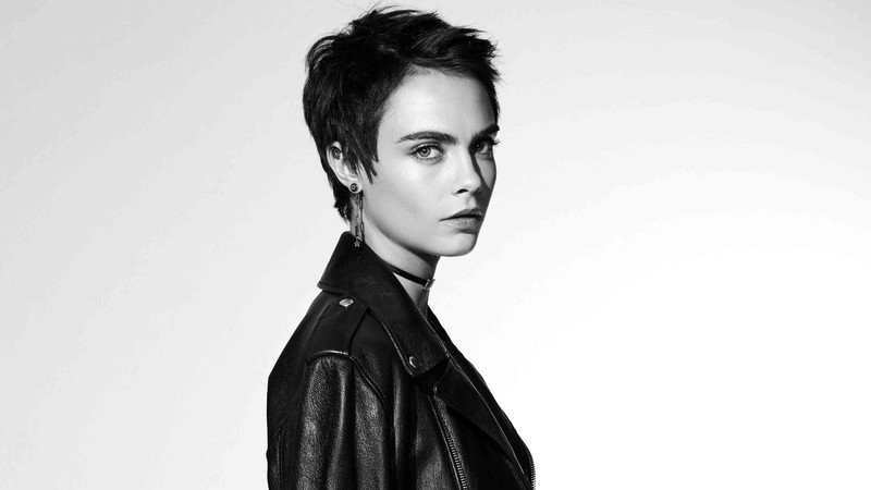 cara delevingne, celebrities, girls, model, hd, 4k, monochrome, black and white