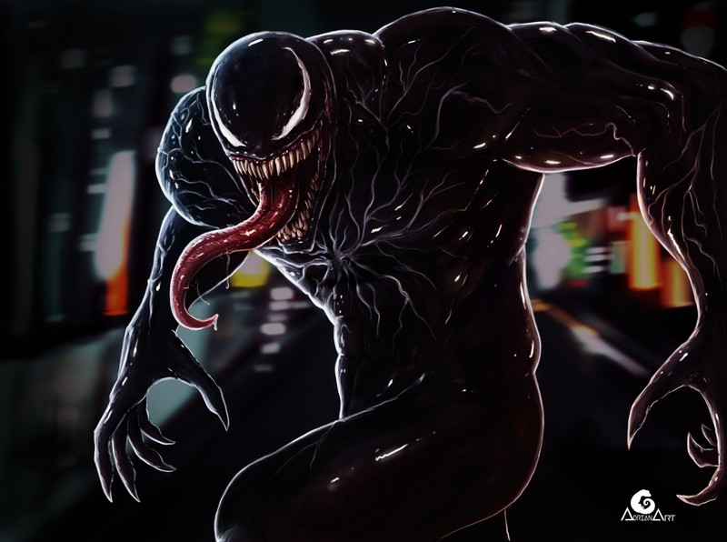 venom movie, venom, hd, supervillain, digital art, artwork, art, artstation