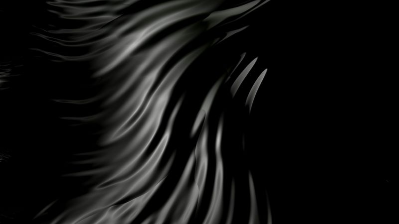 texture, wavy, black, dark, 3d, 4k