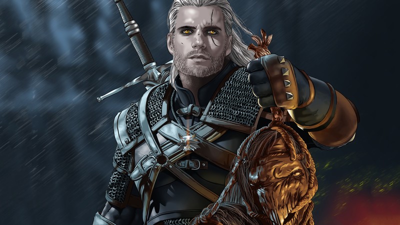 the witcher, tv shows, hd, 4k, henry cavill, artwork, behance