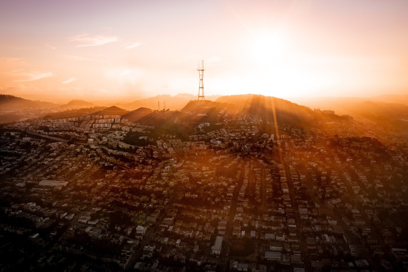 san franciso, world, city, skyline, drone view, hd, 4k