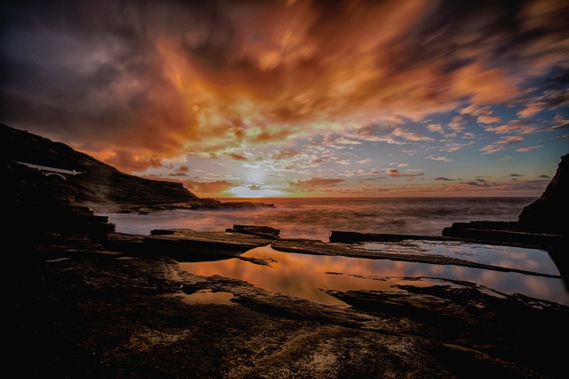 seashore, dusk, dawn, nature, hd, 4k, 5k