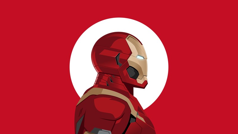 iron man, minimalism, minimalist, superheroes, hd, 4k, digital art, artist