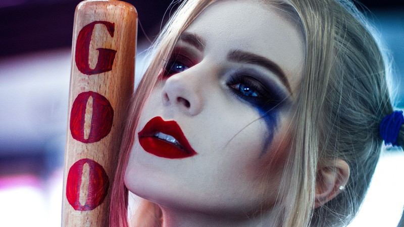harley quinn, cosplay, supervillain, hd, behance