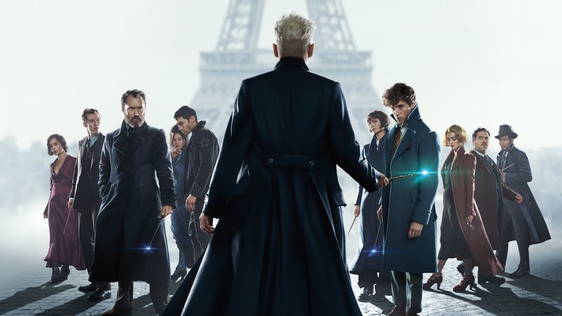 fantastic beasts the crimes of grindelwald, 2018 movies, movies, hd, 4k, 5k, 8k, johnny depp, fantastic beasts 2, poster, alison sudol, ezra miller, jude law, zoe kravitz, katherine waterston, eddie redmayne