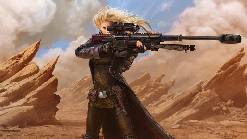 juggernaut wars, fantasy girls, games, hd, 4k, sniper, gun