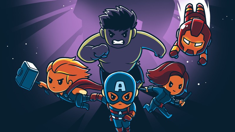 avengers, 4k, iron man, hulk, black widow, captain america, thor, superheroes, hd, artwork, digital art