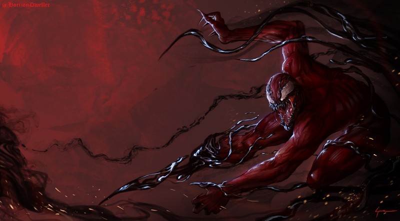 carnage, marvel, hd, artist, artwork, deviantart, digital art, 4k